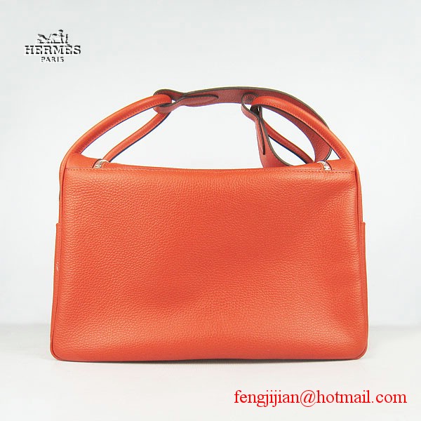 Hermes Women Shoulder Bag Orange 6208